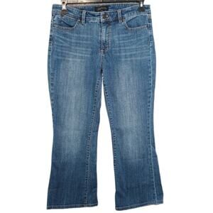 Talbots Flawless Five Pocket Flared Stretch Cropped Jeans Women’s Size 8